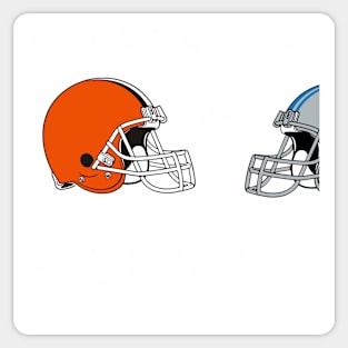 Super Bowl LVIII Browns Versus Lions 2024 Funny Football Fan Sticker